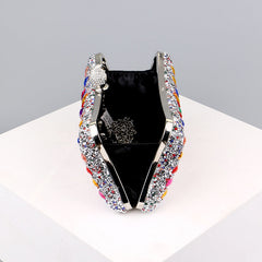 Casual Patchwork Chains Rhinestone Bags