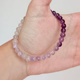 Natural Gradient Amethyst Bracelet