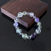 Amethyst, Citrine & Clear Quartz Bracelet