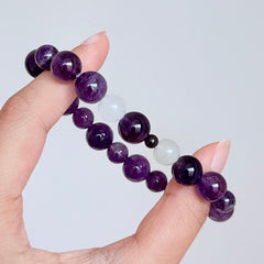 Amethyst & Moonstone Bracelet