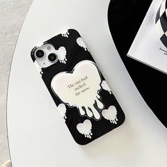 Black & White Heart iPhone Case