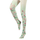 Cottagecore Aesthetic Floral Print Tights