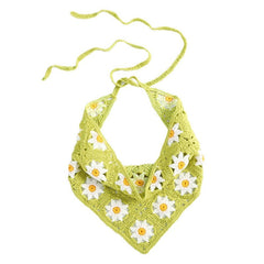 Daisy Crochet Hair Scarf