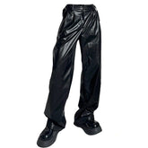 Faux Leather Grunge Pants