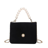 French Girl Pearl Chain Bag
