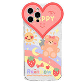 Happy Rainbow Bear iPhone Case