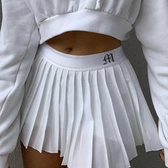 Naughty List Pleated Skirt