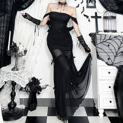 Dark Gothic Cape Hooded Multi-wear Dress