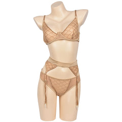 Nude Lace Sexy Set - Sexyzara