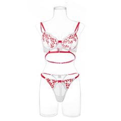Sexy Floral Embroidered Lingerie Bra Sexy Set
