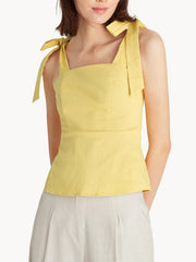 Tie Up A Backless Ultra-Short Top