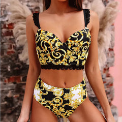 Zanobia - Paisley Print Two-piece Bikini Set