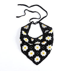 Sunflower Crochet Hair Scarf