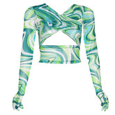 Teenage Crush Gloved Long Sleeve Top