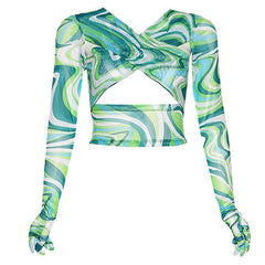 Teenage Crush Gloved Long Sleeve Top