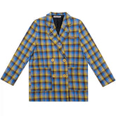 Good Manners Oversized Plaid Blazer