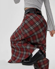 London Bridge Plaid Maxi Skirt