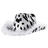 Y2K Aesthetic Cow Print Hat