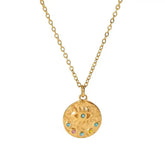 Cosmic Energy Coin Necklace