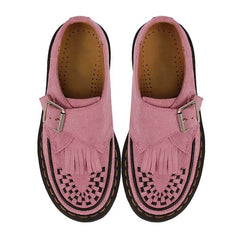 Self Made Fringe Suede Loafers