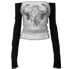 Angel Wings Long Sleeve Top
