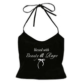 Beauty & Rage Y2K Halter Top