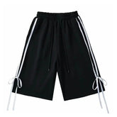 Blokette Aesthetic Bows Side Stripe Shorts
