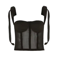 French Girl Bow Corset Top