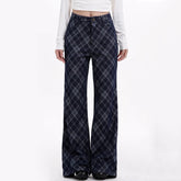 Skippin' School Blue Plaid Pants