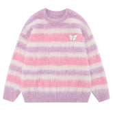 Candy Butterfly Fuzzy Sweater