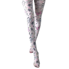 Butterfly Print Tights