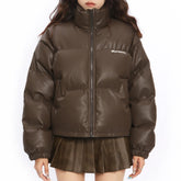 Chocolate Brown Puffer Jacket