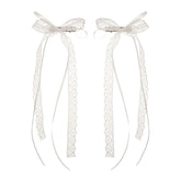 Coquette Aesthetic Lace Hair Bow Clip