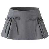 Coquette Bows Pleated Mini Skirt
