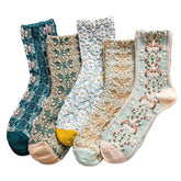 Cottagecore Aesthetic Embroidered Socks