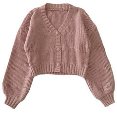Danish Pastel Cropped Cardigan