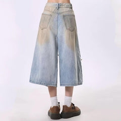 Wash Me Out Distressed Denim Shorts