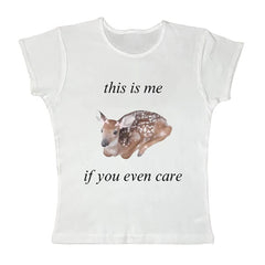 Fawn Print Baby Tee