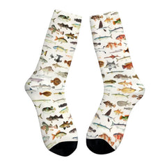Fish Print Socks