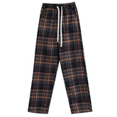 Grandma Aesthetic Cozy Plaid Trousers