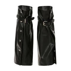 Grunge Leather Leg Warmers