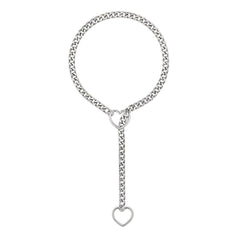 Heart Ring Drop Chain Necklace