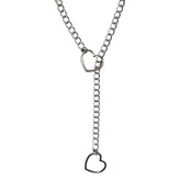 Heart Ring Drop Chain Necklace