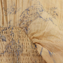 Retro Lantern Sleeve Deep V-Neck Top