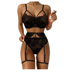 Lace Sexy Strapping Lingerie Set