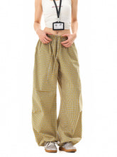 Indie Aesthetic Green Plaid Pants