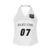 90s Style France Halter Top