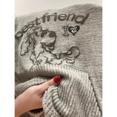 Solid sleeveless knitted stitch hoodie crop top