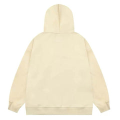 Kitten Print Oversized Hoodie