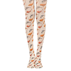 Koi Fish Print Aesthetic Tights